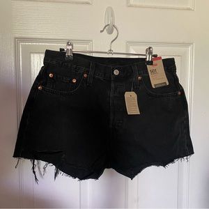 Levi's Premium 501 HIGH RISE WOMEN'S SHORTS Black